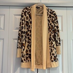 Gibson leopard print cardigan. Women’s size extra small.